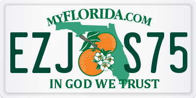 FL license plate EZJS75