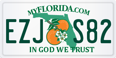 FL license plate EZJS82