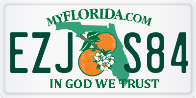 FL license plate EZJS84