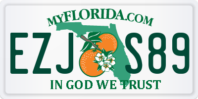 FL license plate EZJS89