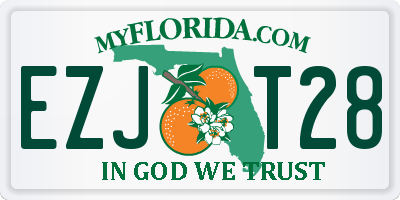 FL license plate EZJT28