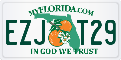 FL license plate EZJT29