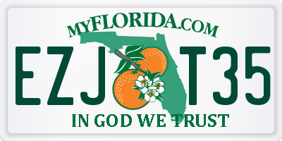 FL license plate EZJT35