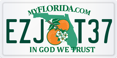 FL license plate EZJT37