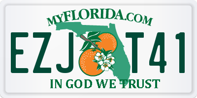 FL license plate EZJT41