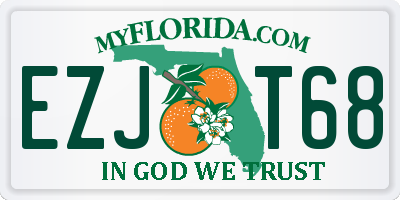 FL license plate EZJT68