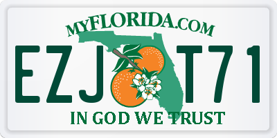 FL license plate EZJT71