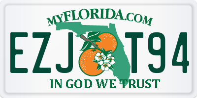 FL license plate EZJT94