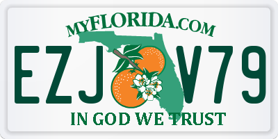 FL license plate EZJV79