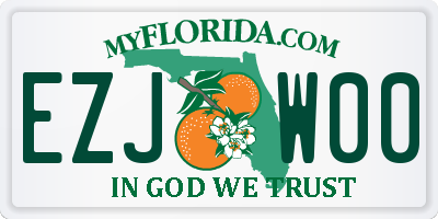 FL license plate EZJW00
