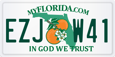 FL license plate EZJW41