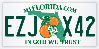 FL license plate EZJX42