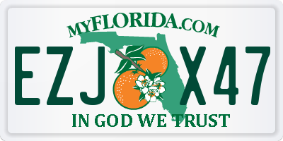 FL license plate EZJX47