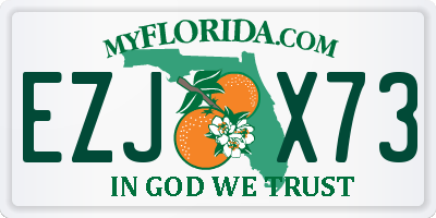 FL license plate EZJX73