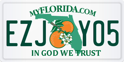 FL license plate EZJY05