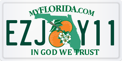 FL license plate EZJY11