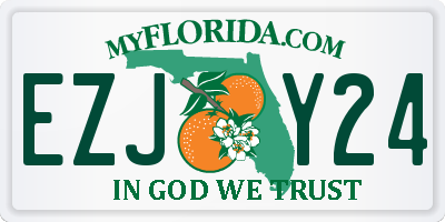 FL license plate EZJY24