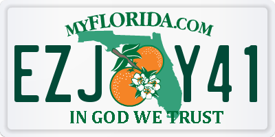 FL license plate EZJY41