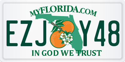 FL license plate EZJY48