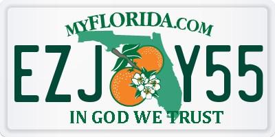 FL license plate EZJY55