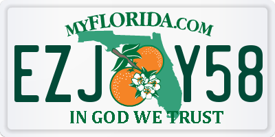 FL license plate EZJY58