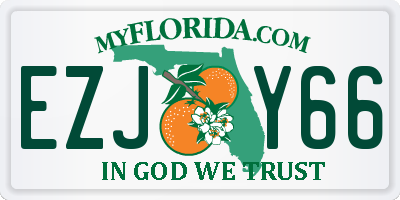 FL license plate EZJY66