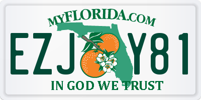FL license plate EZJY81