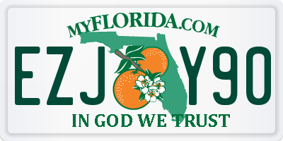 FL license plate EZJY90