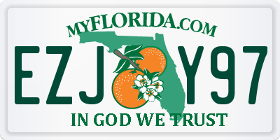 FL license plate EZJY97