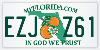 FL license plate EZJZ61