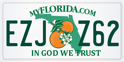 FL license plate EZJZ62