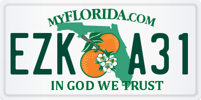 FL license plate EZKA31