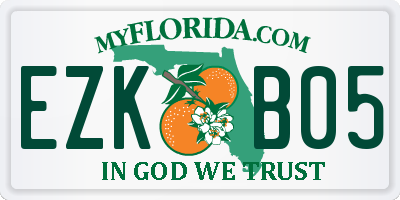 FL license plate EZKB05