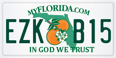 FL license plate EZKB15