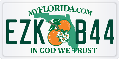 FL license plate EZKB44