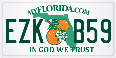 FL license plate EZKB59