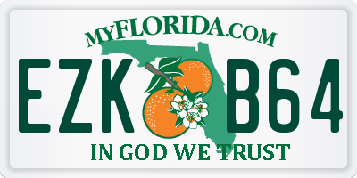 FL license plate EZKB64