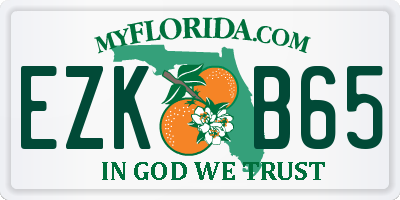 FL license plate EZKB65