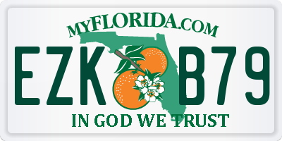 FL license plate EZKB79