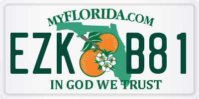 FL license plate EZKB81