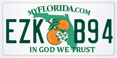 FL license plate EZKB94