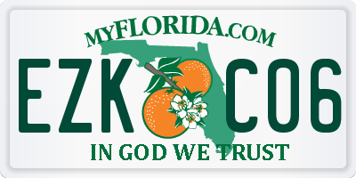 FL license plate EZKC06