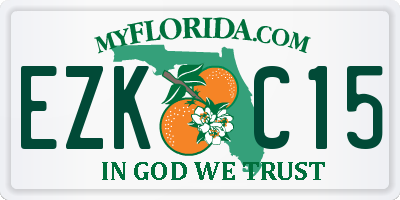 FL license plate EZKC15