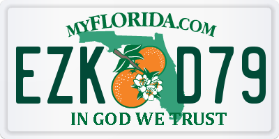 FL license plate EZKD79