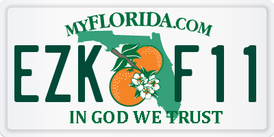 FL license plate EZKF11