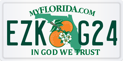 FL license plate EZKG24