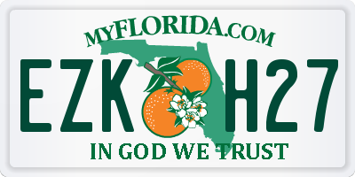 FL license plate EZKH27