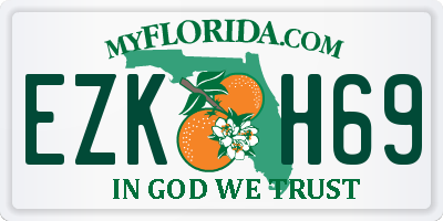 FL license plate EZKH69