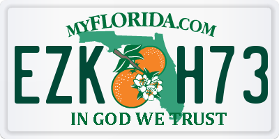 FL license plate EZKH73