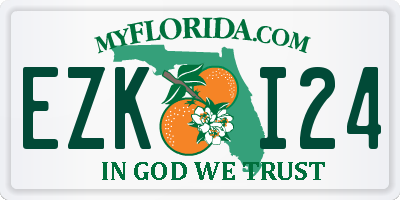 FL license plate EZKI24